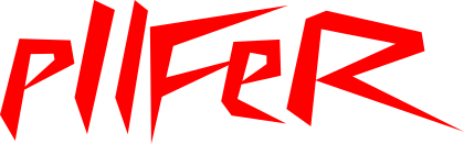 ridiculous camelcase pilfer logo in a cyberpunk font cliche